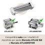 Marcato AR-150-OLI Accessorio Ravioli per Macchina per la Pasta Atlas 150, Acciaio Cromato, Argento/Bianco, 17 cm