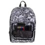Zaino Extra Fit Seven Black&White, 31 Lt, Giallo, Doppio Scomparto, con 3 pennarelli per tessuto !