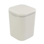 Gitany Mini Pattumiera da Scrivania con Coperchio, Plastica, Bianco, 1.8 L, Bianco