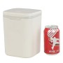 Gitany Mini Pattumiera da Scrivania con Coperchio, Plastica, Bianco, 1.8 L, Bianco
