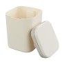 Gitany Mini Pattumiera da Scrivania con Coperchio, Plastica, Bianco, 1.8 L, Bianco