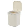 Gitany Mini Pattumiera da Scrivania con Coperchio, Plastica, Bianco, 1.8 L, Bianco