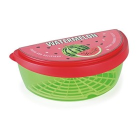 Snips 77107 Anguria Contenitore Salva freschezza per Alimenti 3 lt, 3 Litri, Plastica, Verde/Rosso