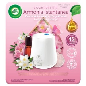 Airwick Diffusore di Oli Essenziali - 1 Confezione con un Profumatore per Ambienti, una Ricarica Fragranza Peonia e Gelsomino Ri