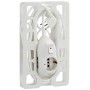 BTicino 3632DB Prolunga BTRE Safe, Spina 10 A, 2 Prese Bipasso, 10/16 A, 1 Presa P30, Interruttore Automatico Luminoso di Sicure