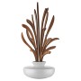 Alessi The Five Season MW64 4S W, Diffusore a Foglie per Ambiente in Porcellana, Foglie in Legno di Mogano, Grr, Bianco