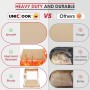 Unicook 38,1 cm rettangolare in ceramica pizza Grilling Stone, pietra refrattaria, perfetto per forno, barbecue e grill, 38,1 