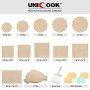 Unicook 38,1 cm rettangolare in ceramica pizza Grilling Stone, pietra refrattaria, perfetto per forno, barbecue e grill, 38,1 