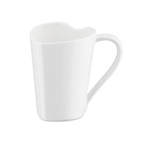 Alessi MMI24 To, Tazza in Osso a Forma di Cuore, Bianco