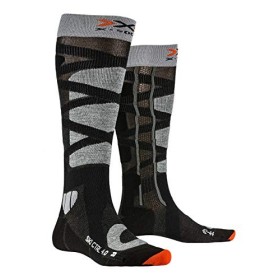 X-Socks Ski Control 4.0, Calzini Unisex-Adulto, Anthracite Mel/Stone Grey Mel, 42-44