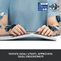 Logitech ERGO K860 Tastiera Split Wireless Ergonomica con Supporto per i Polsi, Digitazione Comoda, Tessuto Antimacchia, Windows