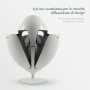 SoldiDesign Ovetto Contenitore per la Raccolta Differenziata, Bianco