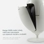 SoldiDesign Ovetto Contenitore per la Raccolta Differenziata, Bianco
