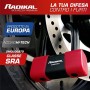 RADIKAL RK75 Lucchetto Antifurto Moto Bloccadisco Mini U, Sicurezza Premium Omologata Sra, Acciaio Cementato ø18, 48x75