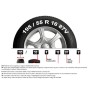 Goodyear 77958 Catene neve 7 mm per auto, Misura 130