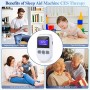 iKeener Sleep Aid Machine per L'insonnia,Strumento per Sonno Portatile Approvato FDA,Dispositivo Sonno Caricare USB per Addormen
