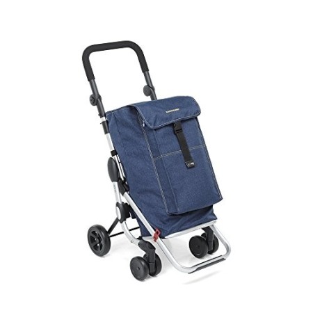 Foppapedretti Go Up Carrello Portaspesa, Blu (Blue Jeans)
