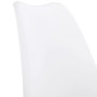 EGGREE Set di 4 Tulip Pranzo/Ufficio Sedia con Gambe in Faggio Massiccio, Sedie Senza Braccia Imbottita di Design per Il Massimo