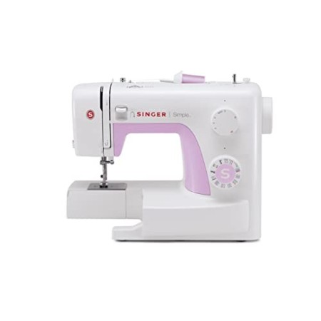 Singer 3223 Simple Macchina per Cucire Automatica, Bianco, 38,5x19x29 cm
