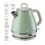 Ariete 2868 Vintage 1L Bollitore Elettrico di Design in Acciaio Inox per Infusi, Tè e Tisane, Sistema Autospegnimento, Impugnat