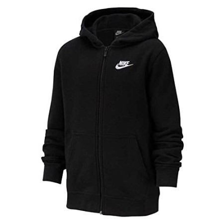 Nike NILCO NS FZ Club sotto Giacche sotto Giacche per Bambini, Unisex Bambini, Black/Black/White, L