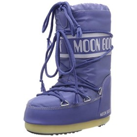 Moon-boot Nylon, Stivali da Neve Unisex Bambini, Blu (Avio 078), 27 EU