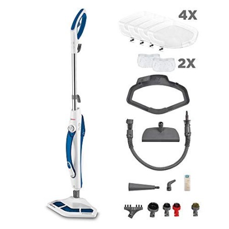 Polti Vaporetto SV460_Double Scopa Vapore Doppia Funzione con Pulitore Portatile, Spazzola Vaporforce, 17 Accessori, Uccide ed E