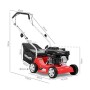 GREENCUT GLM660X - Tosaerba a benzina da 139 cc e 5 cv con avviamento manuale e larghezza di taglio rotativa di 390 mm, altezza 