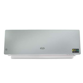 Argo Chic Silver Termoventilatore Ceramico a Parete, 2000 watt, Con Timer Settimanale, Argento