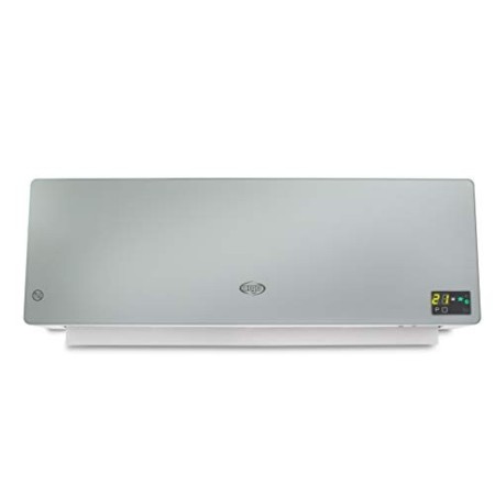 Argo Chic Silver Termoventilatore Ceramico a Parete, 2000 watt, Con Timer Settimanale, Argento