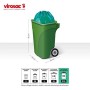 Virosac Gransacco -kKit 2 confezioni in rotolo da 10 sacchi verdi 80x115  antigoccia, maniglie estraibili
