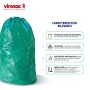 Virosac Gransacco -kKit 2 confezioni in rotolo da 10 sacchi verdi 80x115  antigoccia, maniglie estraibili
