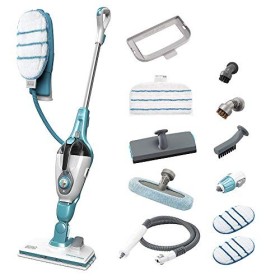 BLACK+DECKER FSMH1321JSM-QS Lavapavimenti a vapore STEAM-MOP 13 in 1, Sistema di Pulizia Guanto Steamitt, con Generatore di Vapo