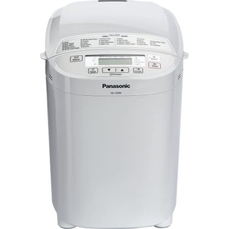 Panasonic SD-2500WXE Macchina per il Pane, 10 Impasti, modalità Senza Glutine, Marmellata e Composte, 3 Dimensioni di Pane, Des