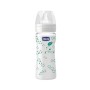 Chicco 00020721300000 Benessere Vetro Uni Biberon, Silicone, Flusso Regolare, 240 ml, Verde