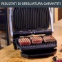 Rowenta GR702D Optigrill Bistecchiera, 2000 W, Modalità  Tostiera, 6 Programmi di Cottura Automatici, Nero/Argento, 40.4 x 37.