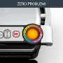 Rowenta GR702D Optigrill Bistecchiera, 2000 W, Modalità  Tostiera, 6 Programmi di Cottura Automatici, Nero/Argento, 40.4 x 37.