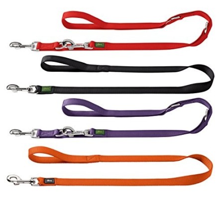Guinzaglio da passeggio regolabile 20/200Nylon rosso