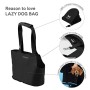 United Pets Lazy Dog Borsa Trasportino per Cani, di Design, Leggera, Pieghevole, Nero