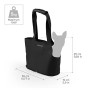 United Pets Lazy Dog Borsa Trasportino per Cani, di Design, Leggera, Pieghevole, Nero