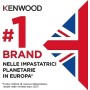 Kenwood KMX750RD Impastatrice Planetaria Kitchen Machine kMix, Robot da Cucina Mixer, 1000 W, 5 Litri, Acciaio, Plastica, Rosso