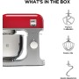 Kenwood KMX750RD Impastatrice Planetaria Kitchen Machine kMix, Robot da Cucina Mixer, 1000 W, 5 Litri, Acciaio, Plastica, Rosso