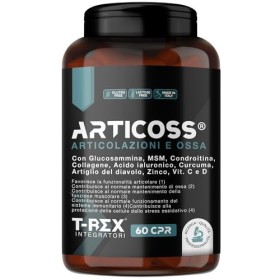ARTICOSS Integratore per Articolazioni, Ossa e Cartilagini | Con Glucosammina, Condroitina, Vitamina C e D, Collagene, MSM, Acid