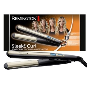 Remington Sleek & Curl Piastra per Capelli, Nero/Beige