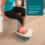 HoMedics Idromassaggiatore Plantare, Massaggiatore Piedi 4 in 1 Lenitivo con Funzione Calore, Testine Massaggianti, Magnetoterap