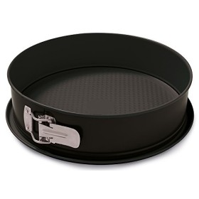 Guardini Gardenia, Tortiera apribile 1 fondo 24cm, Fondo Salvagoccia, Acciaio con rivestimento antiaderente, Colore nero