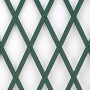 Treplas 1,00x1 m, Verde, Traliccio Estensibile in PVC per Sostegno a Muro di Fiori e Piante Rampicanti