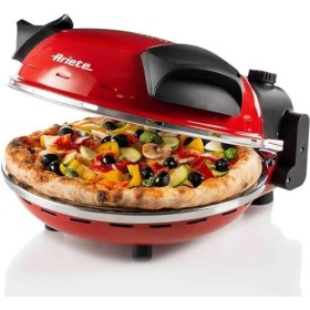 Ariete 909 pizza in 4 minuti, Forno per pizza, 400 gradi, Cuoce in 4’, Piastra in pietra refrattaria 33 cm di diametro, 1200 w