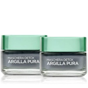 L'Oréal Paris Trattamenti Maschera per il Viso Argilla Pura Detox con Carbone, Detossina e Illumina la Pelle, 50 ml, 1 Confezio