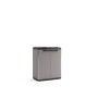 Keter Armadio per la Raccolta Differenziata Split Recycling Basic da Interno ed Esterno, Grigio, Montato Misura 68 x 39 x 85 cm